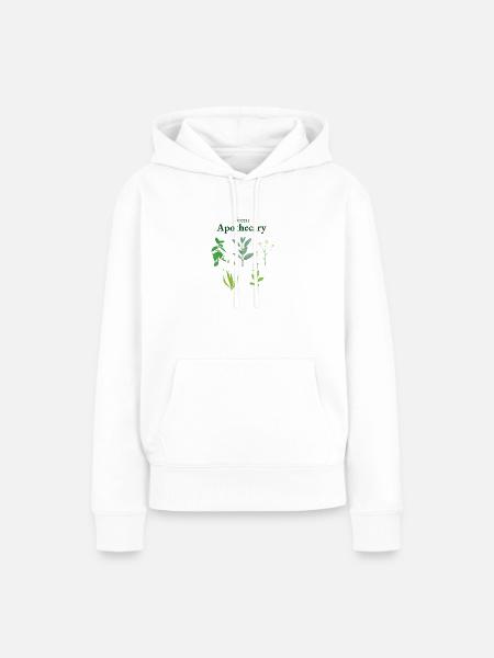Grüne Apotheke - Frauen Premium Bio Hoodie - Weiß