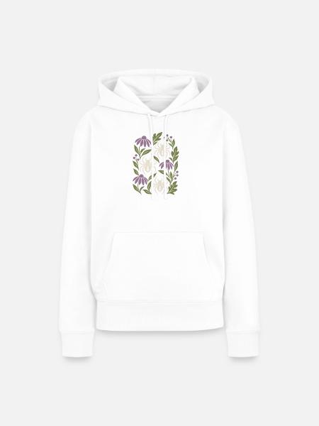Botanische Spinnen - Frauen Premium Bio Hoodie - Weiß