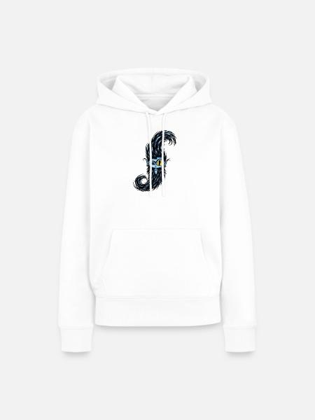 baertiger_dschinn - Frauen Premium Bio Hoodie - Weiß