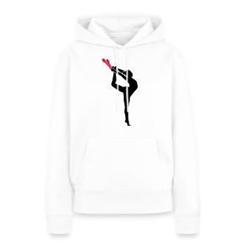 Gymnastik - Frauen Premium Bio Hoodie - Weiß - Vorne - Julia (174cm)