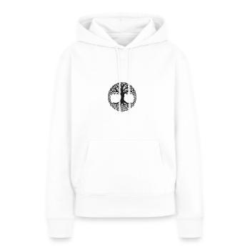 Nordisches Symbol - Frauen Premium Bio Hoodie - Weiß - Vorne - Julia (174cm)
