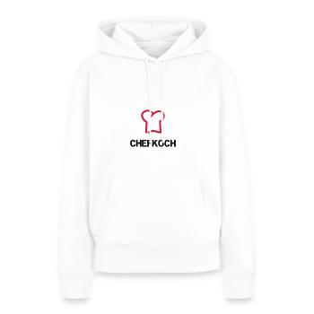Chefkoch - Frauen Premium Bio Hoodie - Weiß - Vorne - Julia (174cm)