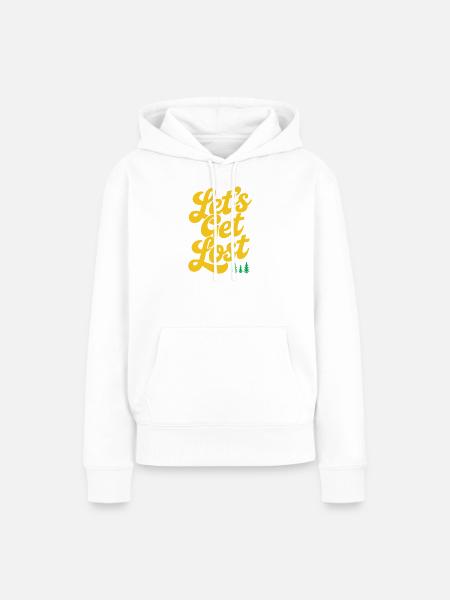 Abenteuer - Let's Get Lost - Frauen Premium Bio Hoodie - Weiß