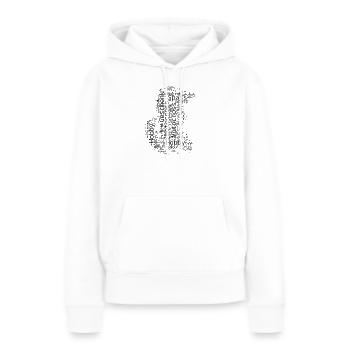 Motocross Stil für jeden Anlass - Frauen Premium Bio Hoodie - Weiß - Vorne - Julia (174cm)