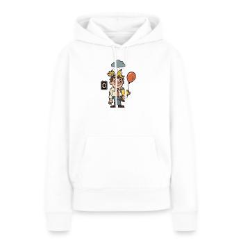 Perdant malchanceux, perdant, perdant inutile - Sweat à capuche Premium bio Femme - blanc - Devant - Julia (174cm)