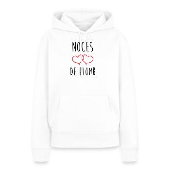 Lead Wedding 14 Jahre Ehe - Frauen Premium Bio Hoodie - Weiß - Vorne - Julia (174cm)