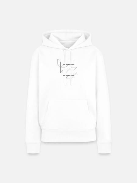 Komposition von Quadraten und Linien - Frauen Premium Bio Hoodie - Weiß