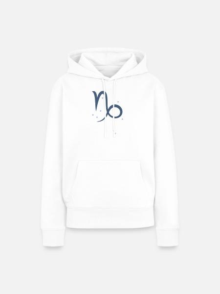 Sternzeichen Steinbock - Frauen Premium Bio Hoodie - Weiß