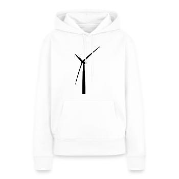windmill windmuehle wind turbine windrad33 - Frauen Premium Bio Hoodie - Weiß - Vorne - Julia (174cm)