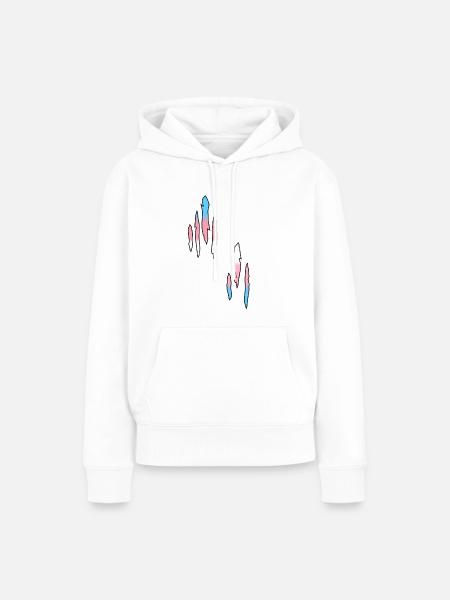 Trans Pride, Lgbtq - Frauen Premium Bio Hoodie - Weiß