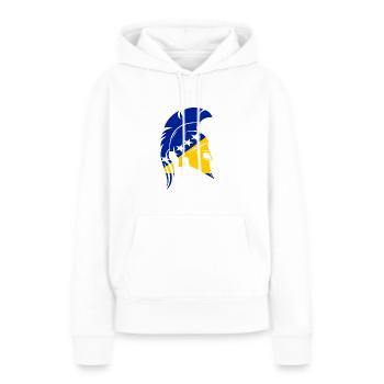 Sparta - Bosnien Herzegowina - Frauen Premium Bio Hoodie - Weiß - Vorne - Julia (174cm)