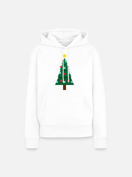 Christmas Tree - Frauen Premium Bio Hoodie - Weiß