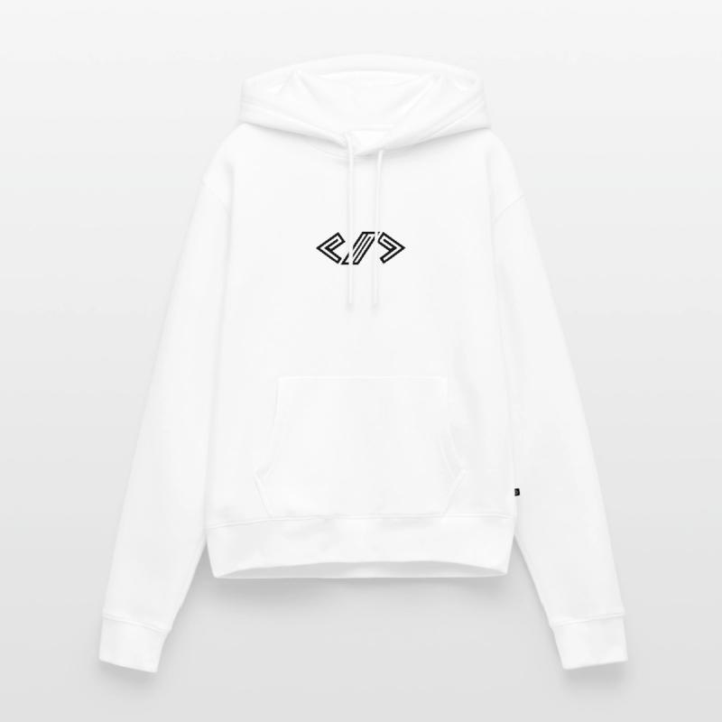 Minimalistic Coder Design for Programmer Women’s Premium Organic Hoodie