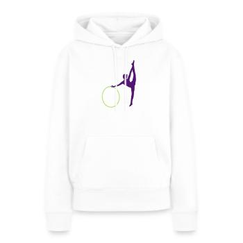 Gymnastik - Frauen Premium Bio Hoodie - Weiß - Vorne - Julia (174cm)
