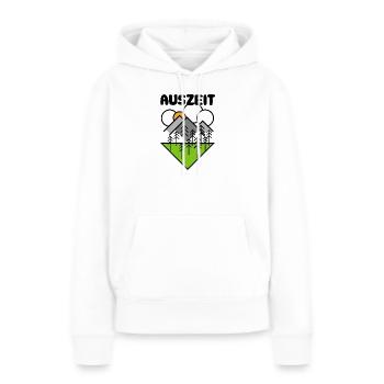 Time-Out Nature Camp Camper Camping Paysage Icône - Sweat à capuche Premium bio Femme - blanc - Devant - Julia (174cm)
