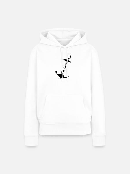 Cuxhaven Anker - Frauen Premium Bio Hoodie - Weiß