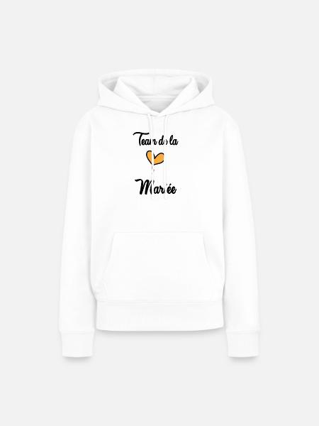 BRAUT-TEAM - Frauen Premium Bio Hoodie - Weiß
