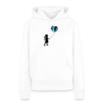Planet Erde - Frauen Premium Bio Hoodie - Weiß - Vorne - Julia (174cm)