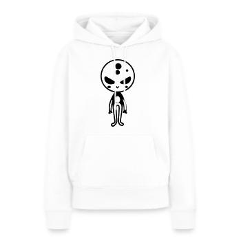Außerirdischer - Frauen Premium Bio Hoodie - Weiß - Vorne - Julia (174cm)