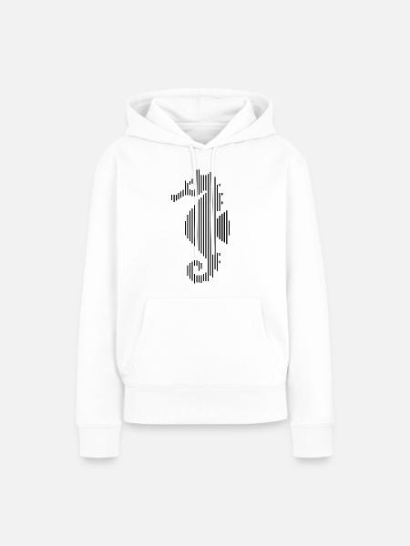 Seepferdchen Meerestiere - Frauen Premium Bio Hoodie - Weiß
