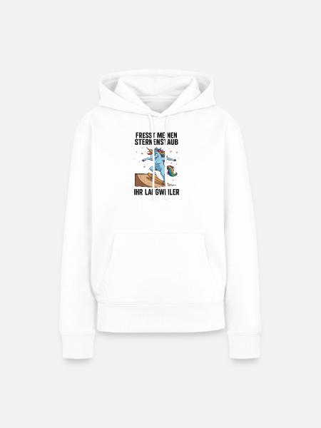 Skateboard-Einhorn - Frauen Premium Bio Hoodie - Weiß