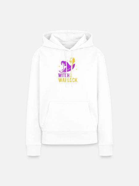 Halloween Gender Reveal - Frauen Premium Bio Hoodie - Weiß