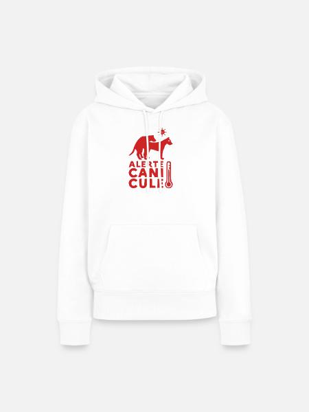 HITZEWELLENWARNUNG! - Frauen Premium Bio Hoodie - Weiß
