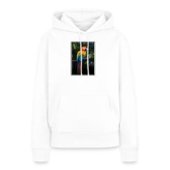 Aras Ara - Frauen Premium Bio Hoodie - Weiß - Vorne - Julia (174cm)