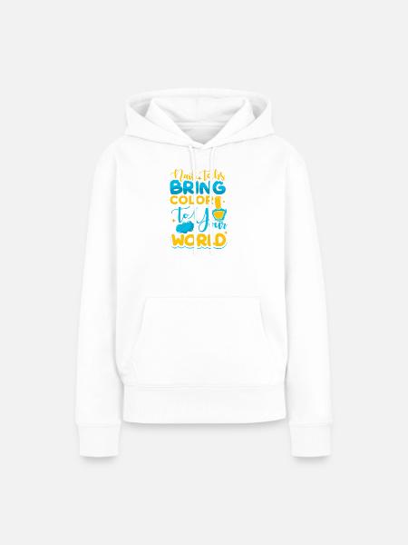 Nageldesigner Nageldesignerin Kosmetik Nagelstudio - Frauen Premium Bio Hoodie - Weiß