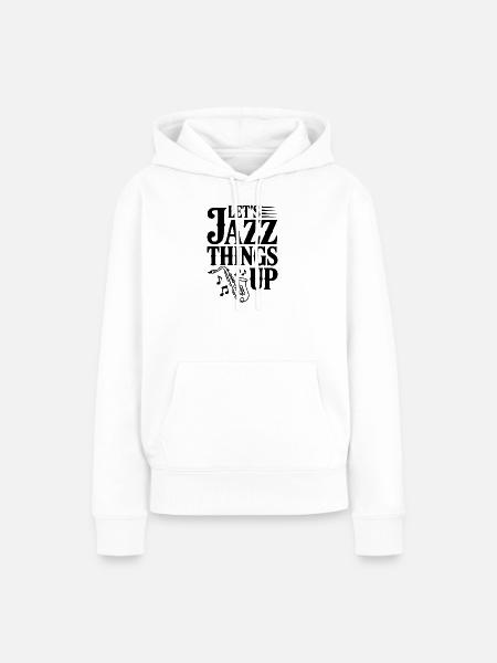 Lasst uns das Ganze aufpeppen - Frauen Premium Bio Hoodie - Weiß
