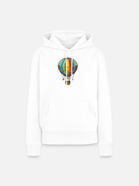 Heißluftballon - Frauen Premium Bio Hoodie - Weiß