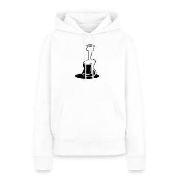 bouteille - Sweat à capuche Premium bio Femme - blanc - Devant - Julia (174cm)
