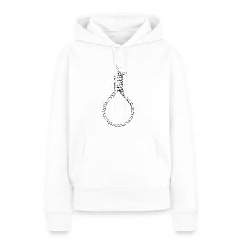 noose - Frauen Premium Bio Hoodie - Weiß - Vorne - Julia (174cm)