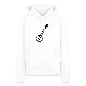 Banjo - Frauen Premium Bio Hoodie - Weiß - Vorne - Julia (174cm)