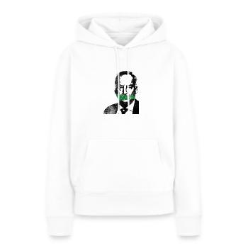 Fuck nazis - Women’s Premium Organic Hoodie - white - Front - Julia (174cm)