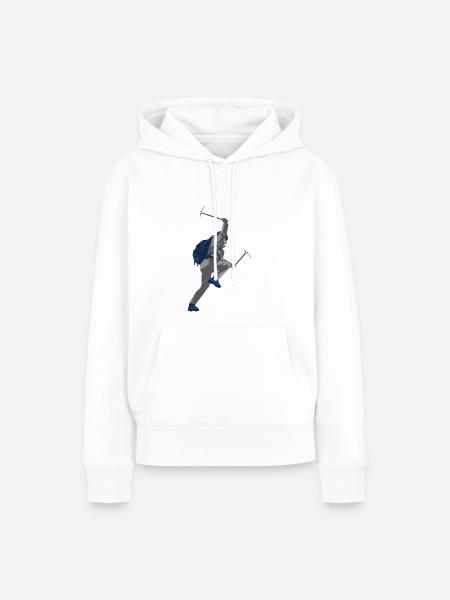 Bergsteiger - Frauen Premium Bio Hoodie - Weiß