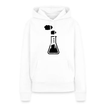 Reagenzglas - Frauen Premium Bio Hoodie - Weiß - Vorne - Julia (174cm)