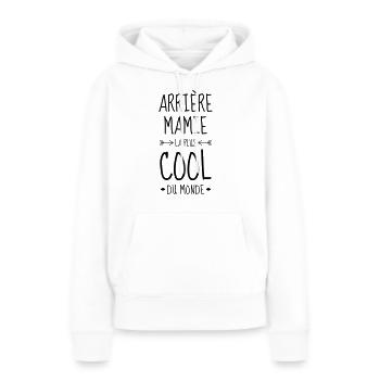 Großmütter / Oma / Mami / Großmutter / Mamy - Frauen Premium Bio Hoodie - Weiß - Vorne - Julia (174cm)