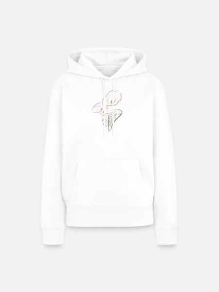 CALLA mix AutmnOrange2 - Frauen Premium Bio Hoodie - Weiß