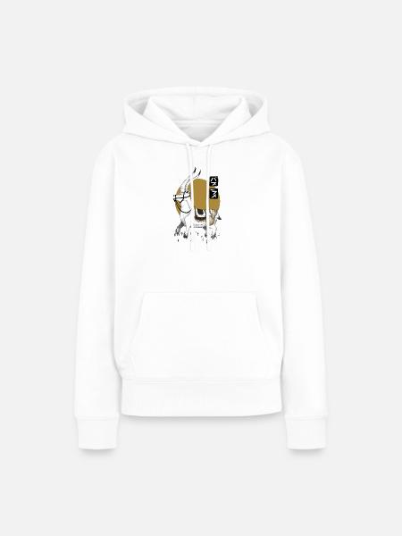 Jakul - Frauen Premium Bio Hoodie - Weiß
