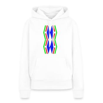 Neuer Typ - Frauen Premium Bio Hoodie - Weiß - Vorne - Julia (174cm)