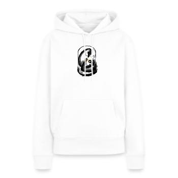 Taiji-Drache - Frauen Premium Bio Hoodie - Weiß - Vorne - Julia (174cm)