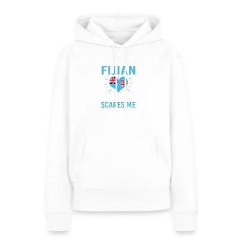 Fidji Fidji Fidji Fidschi Fidschi Fidschi - Sweat à capuche Premium bio Femme - blanc - Devant - Julia (174cm)