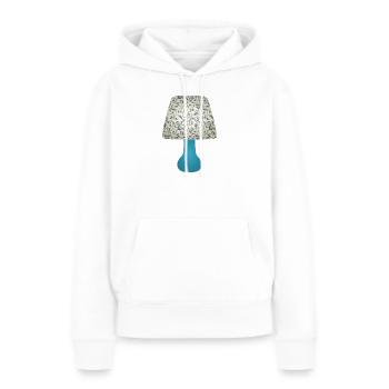 Blue Floral Scroll Lamp Shade - Women’s Premium Organic Hoodie - white - Front - Julia (174cm)