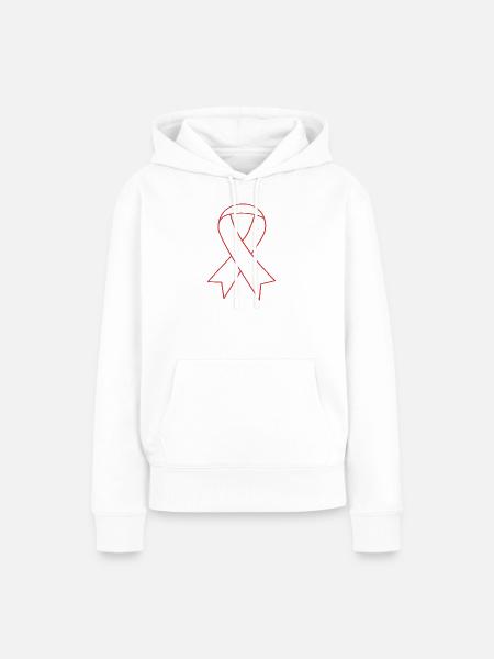Aneurysma Gehirn - Frauen Premium Bio Hoodie - Weiß