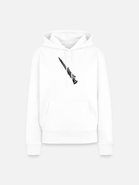 Basson - Frauen Premium Bio Hoodie - Weiß