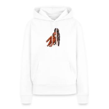 Punch Punch-Kun - Äffchen - Frauen Premium Bio Hoodie - Weiß - Vorne - Julia (174cm)