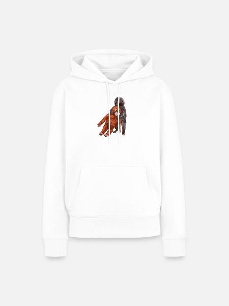 Punch Punch-Kun - Äffchen - Frauen Premium Bio Hoodie - Weiß