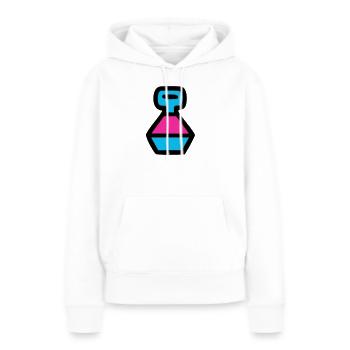  Retro Trinkflasche 90er Pop Art - Frauen Premium Bio Hoodie - Weiß - Vorne - Julia (174cm)