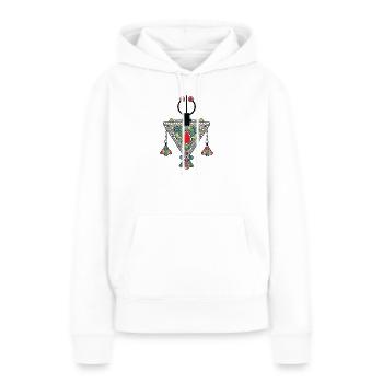 Juwelen von Kabylien - Frauen Premium Bio Hoodie - Weiß - Vorne - Julia (174cm)